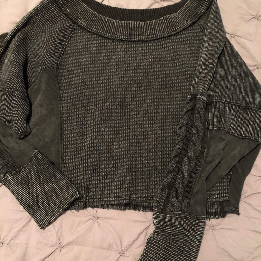 Free People thermal crop top